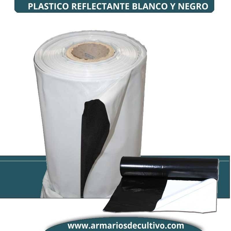 Plástico Reflectante Blanco y Negro