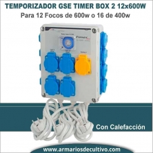 Temporizador 12x600w GSE Timer Box II con calefacción