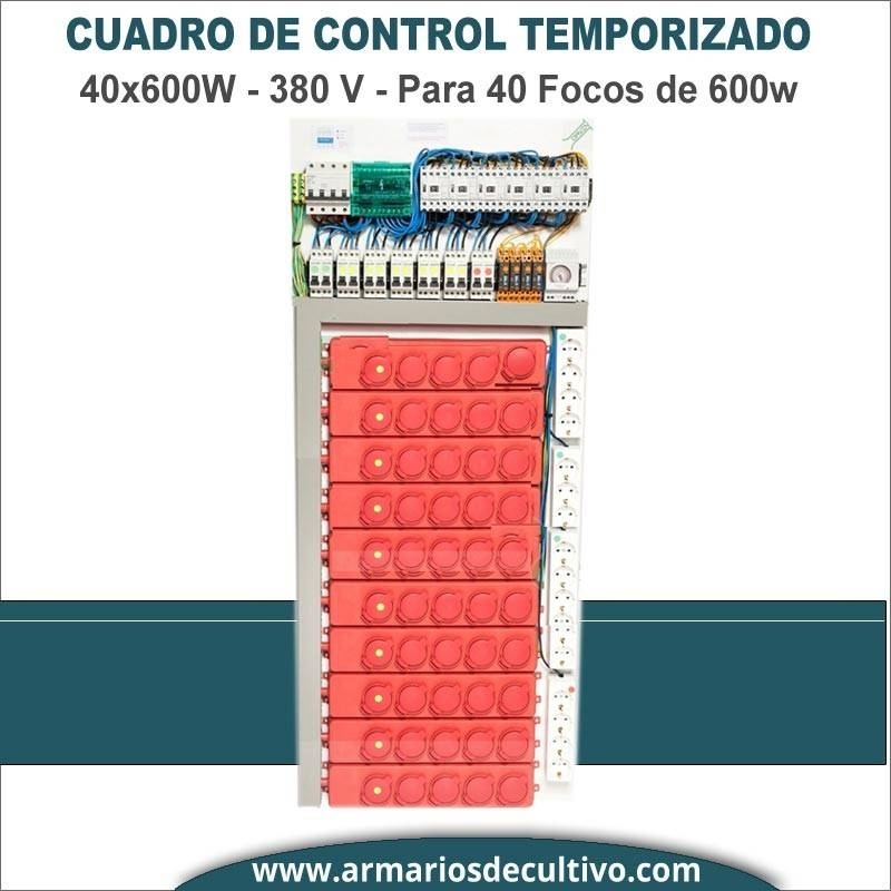 Panel de control temporizado 40x600W 380V